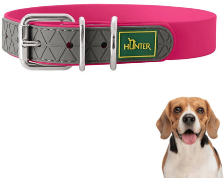 Hunter commodité - collier pour chien - rose - taille s - 28-36cm