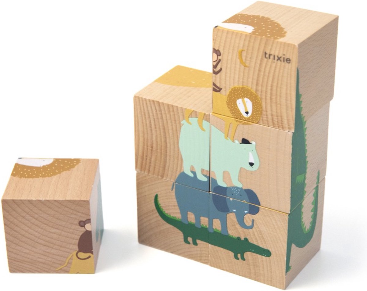 Blocs de puzzle en bois Trixie