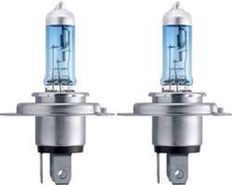 Phare Philips blanc vision ultra lampe h4 12v kit visières blanches. ultime