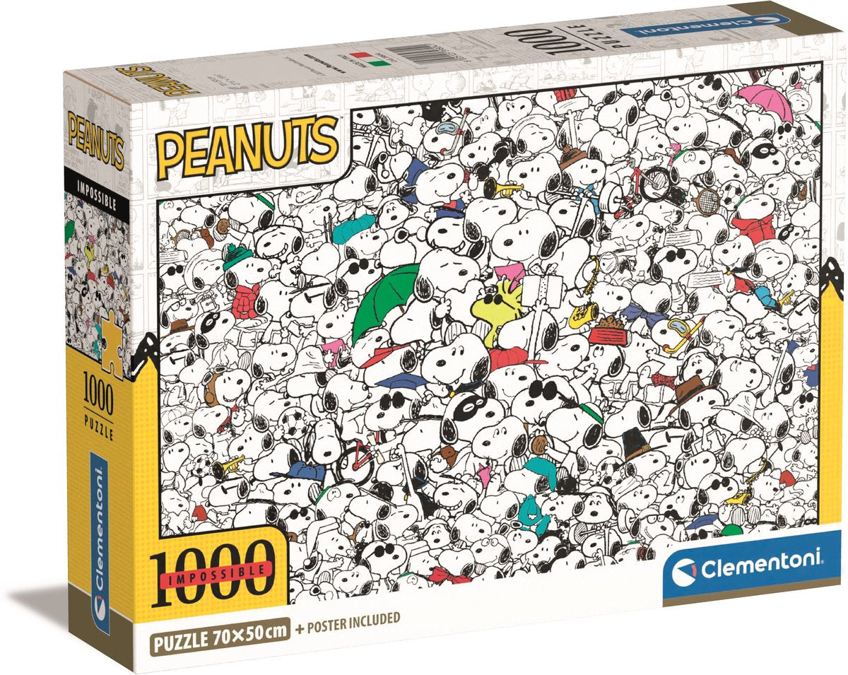 Clementoni Puzzle Jigsaw Impossible Peanuts Snoopy, 1000st.