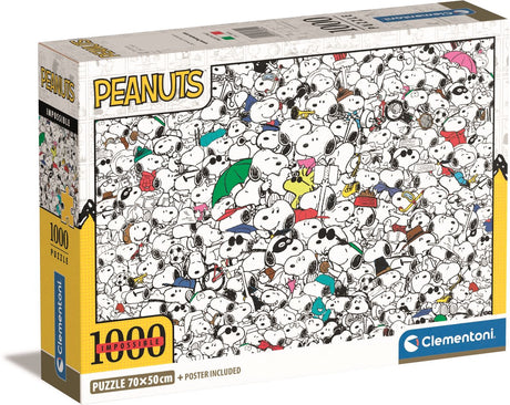 Clementoni Puzzle Jigsaw Impossible Peanuts Snoopy, 1000st.
