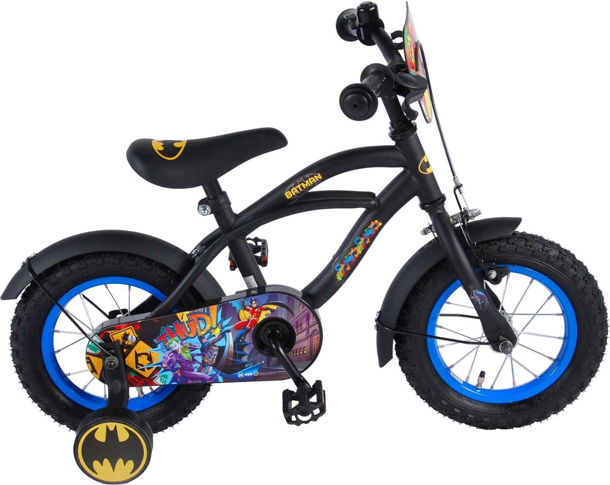 Bicycle d'enfants 12 Batman - Jaune noir