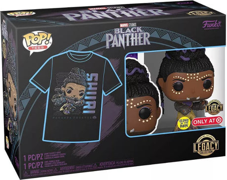 Funko-pop ! coffret t-shirt : collection héritage marvel black panther - shuri #876 (m)
