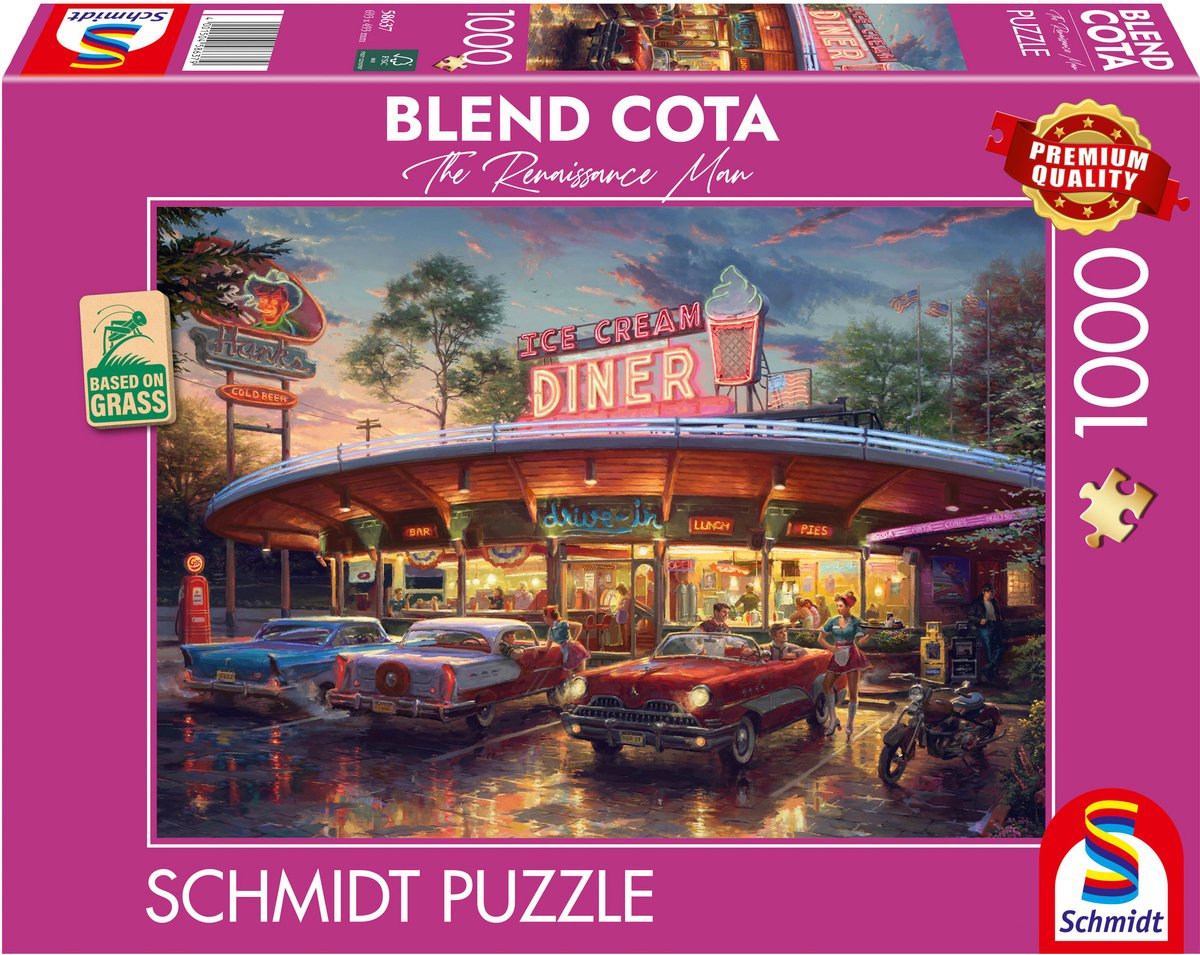 Schmidt Play Puzzle - Blend Cota - American Diner, 1000 pièces