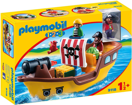 Playmobil 1.2.3. bateau pirate - 9118