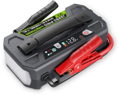 Lokithor jump starter j3250 pro - 12v 3250a lifepo4 - banque d'alimentation 60w - voiture diesel jusqu'à 9,5l - lampe de poche LED