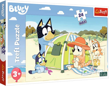 Trefl puzzle 24 maxi bluey's big day bbc bluey carton.