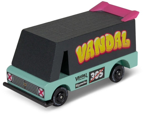 Candylab jouets candylab - candycar toons - vandale de l'écume de mer - véhicule en bois - 3+