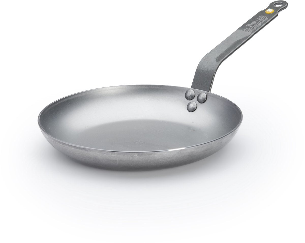 Poêle à omelette Debuyer de Buyer Mineral B 24 cm - Poêle en tôle d'acier - Sans PFA - Compatible induction - Fabriquée en France