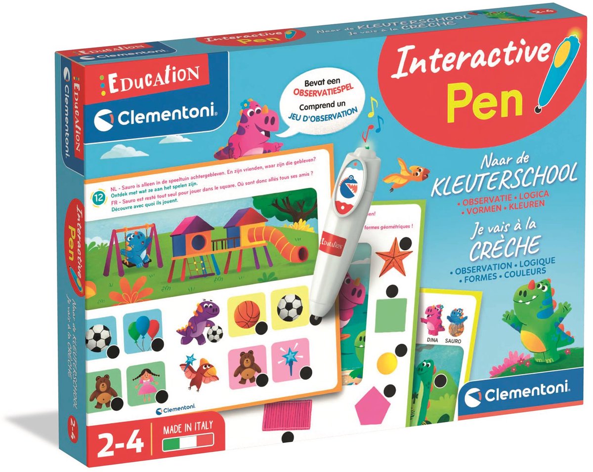 Éducation Clementoni - stylo interactif à la maternelle
