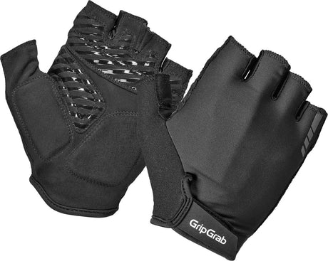Gripgrab - gants de cyclisme d'été à doigts courts proride rc max avec rembourrage - noir - homme - taille xs