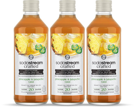 Sodastream crafted mixers Sirop d'ananas et jalapeno - paquet de 3