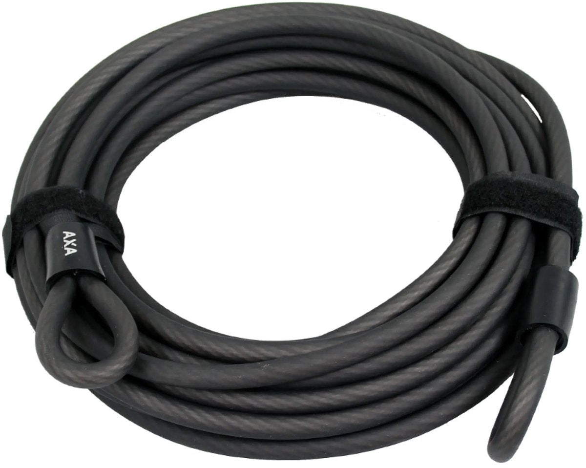 Câble avec boucle double boucle à double boucle 10 mètres gris