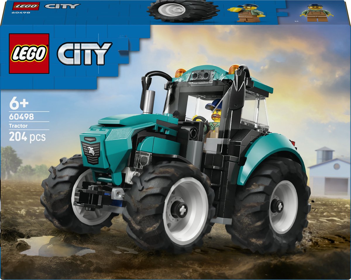 Lego city - jouet de construction de tracteur (60498)