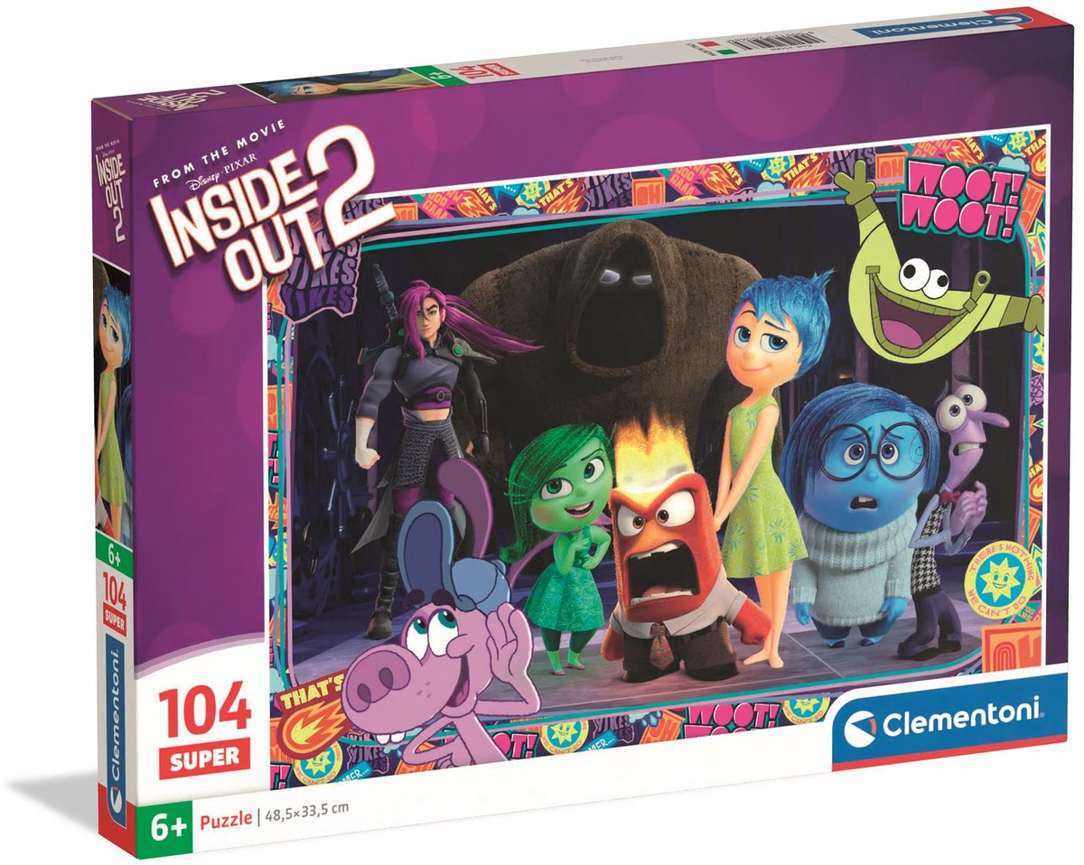 Clementoni - puzzle enfant - 104 pièces - thème à l'envers - puzzle à partir de 6 ans