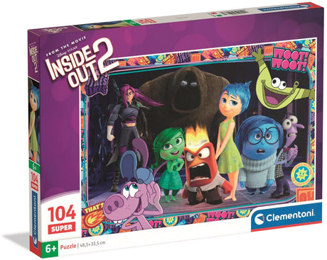 Clementoni - puzzle enfant - 104 pièces - thème à l'envers - puzzle à partir de 6 ans