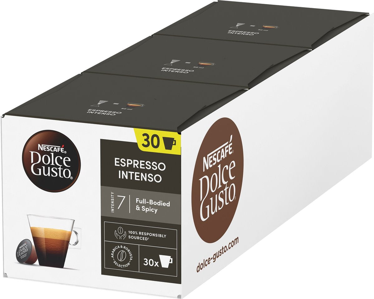 Nescafé dolce gusto capsules espresso intenso - 90 tasses à café pour 90 tasses de café