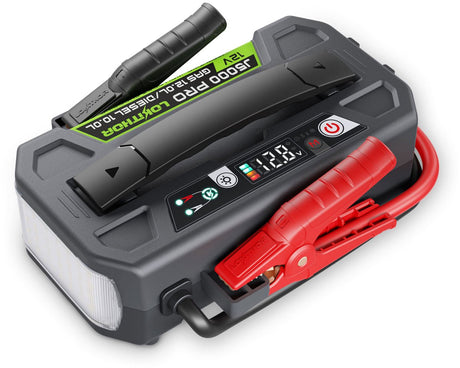 Lokithor jump starter j5000 pro - 12v 5000a lifepo4 - banque d'alimentation 100w - voiture diesel jusqu'à 12l - lampe de poche LED