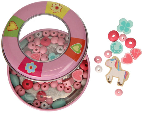 Ensemble de perles licorne en bois