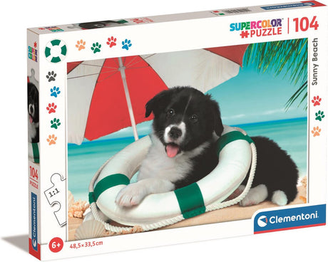 Clementoni - puzzle - 104 pièces - animaux photographiques - puzzle enfant - à partir de 6 ans