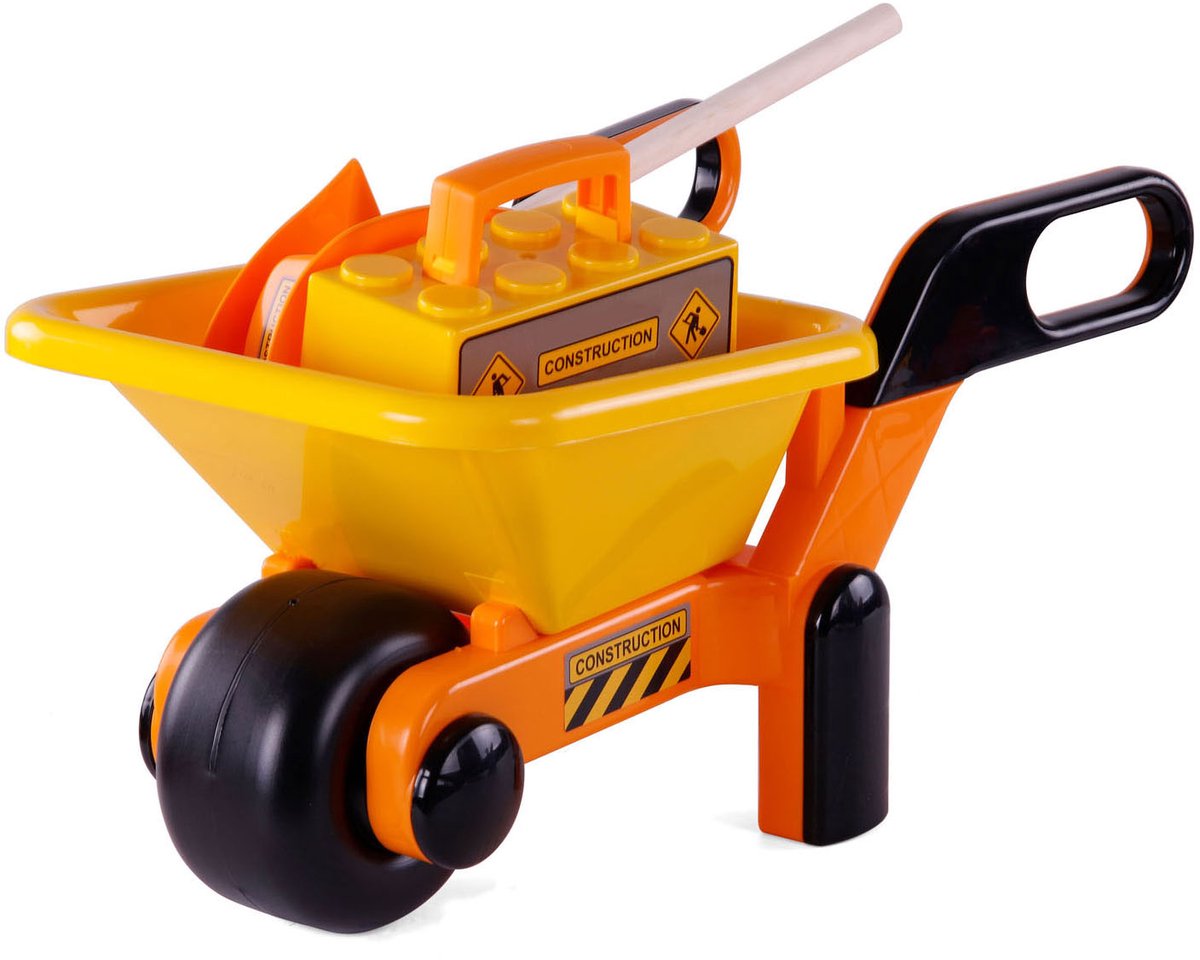 CAVALLINO WALLBARROW Jaune avec outils et casque, 6dlg.