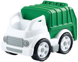 Camion poubelle bio Playgo blanc vert - 15cm