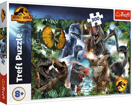 Trefl puzzle monde jurassique - 300 pièces - dinosaures pour enfants.