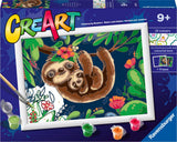 Ravensburger Creart Painting au numéro - mignons paresseux