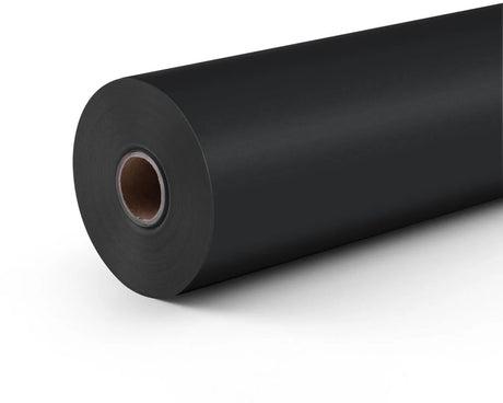 Vinyle autocollant Loklik - personnalisez le verre, la céramique et plus encore - vinyle adhésif permanent mat 12 m - noir - 30,5 x 1200 cm