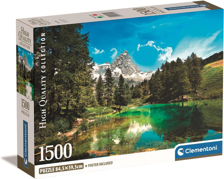 Clementoni - puzzle - 1500 pièces - lac bleu - puzzle pour adultes
