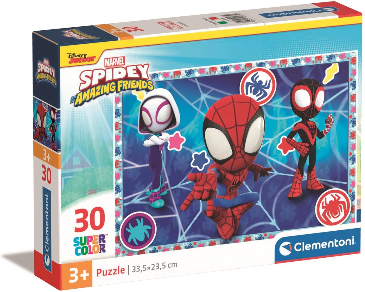 Clementoni Jigsaw Puzzle Super Color Marvel Spidey, 30e.