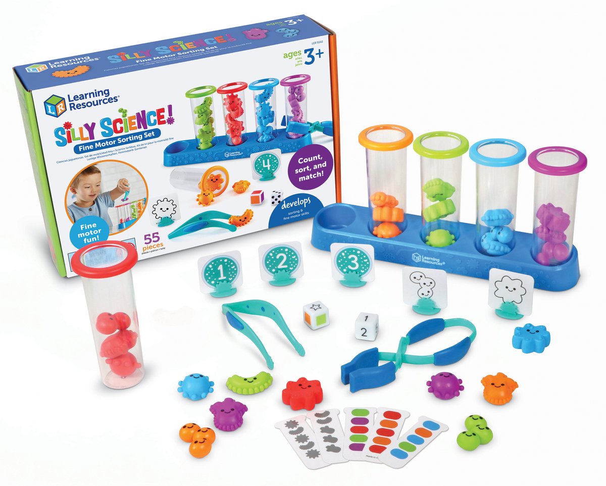 Learning Resources Ensemble de tri de motricité fine Silly Science - 3+
