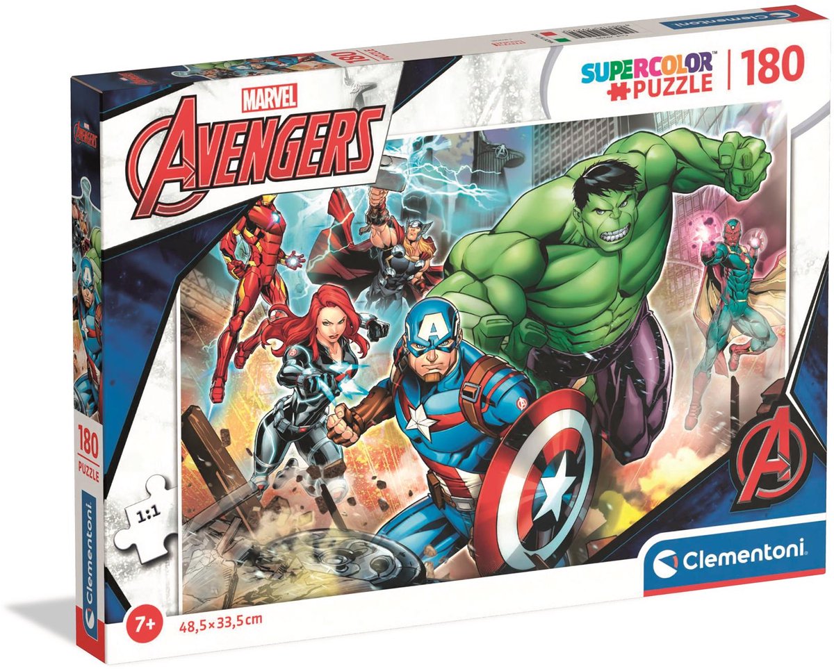 Clementoni puzzle les vengeurs, 180pcs.