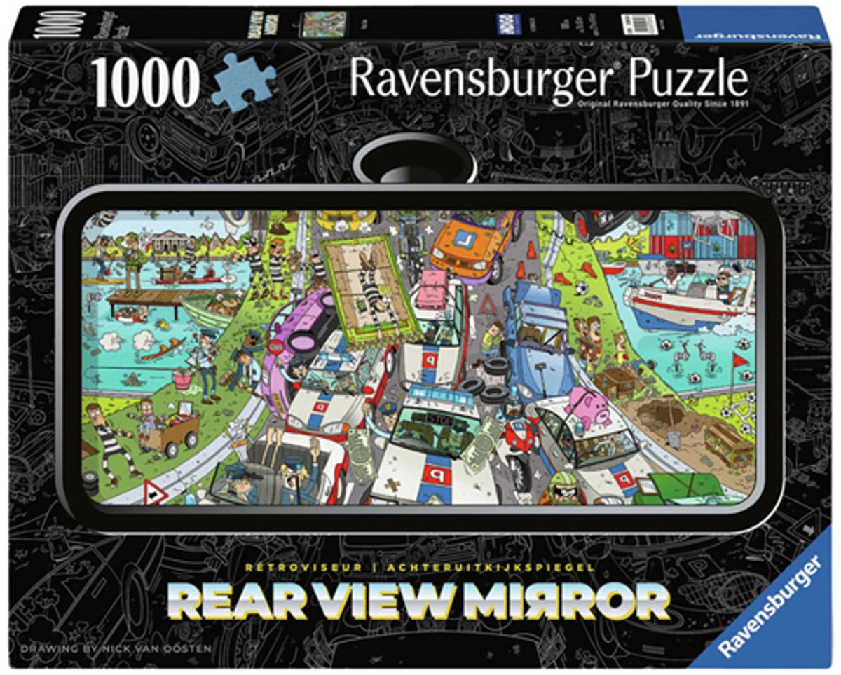 Ravensburger puzzle poursuite policière - puzzle - 1000 pièces