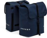 Burgers - new looxs new looxs ® odense double mik - sacoche de vélo double - convient aux vélos électriques - sac amovible pour porte-bagages mik - polyester hydrofuge - 39 litres - bleu foncé