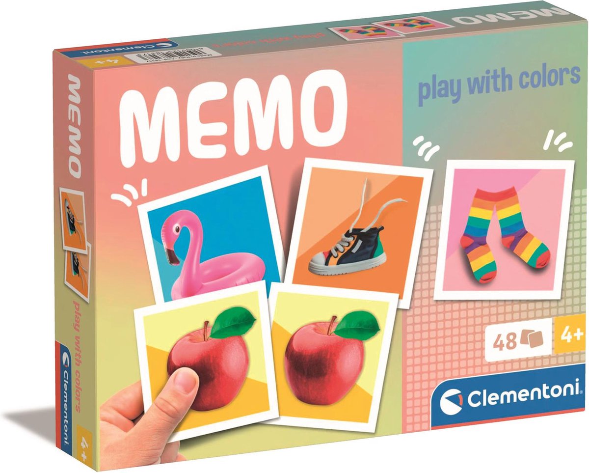 Jeu de mémo Clementoni avec des couleurs