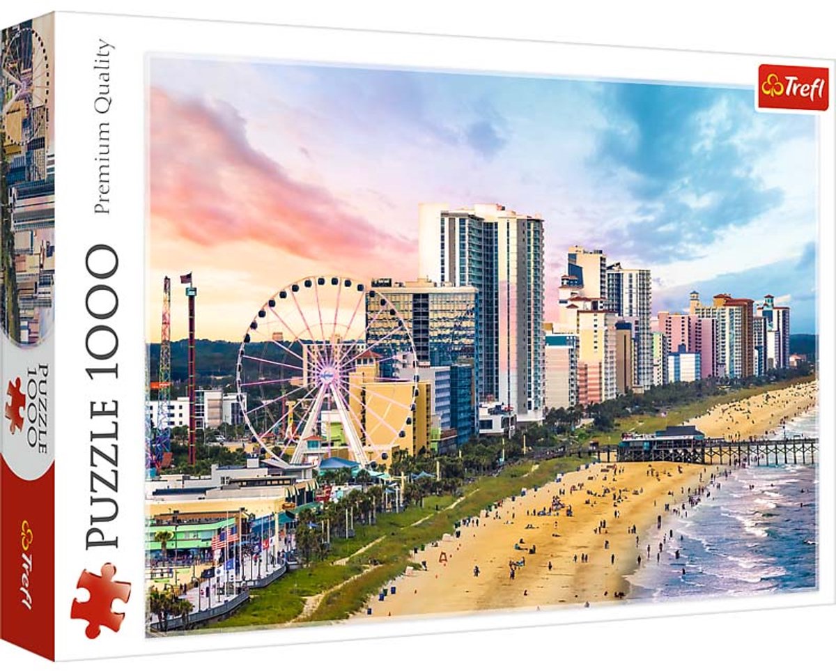 Puzzle Trefl - 1000 pièces - Paysage de Myrtle Beach Caroline du Sud USA.