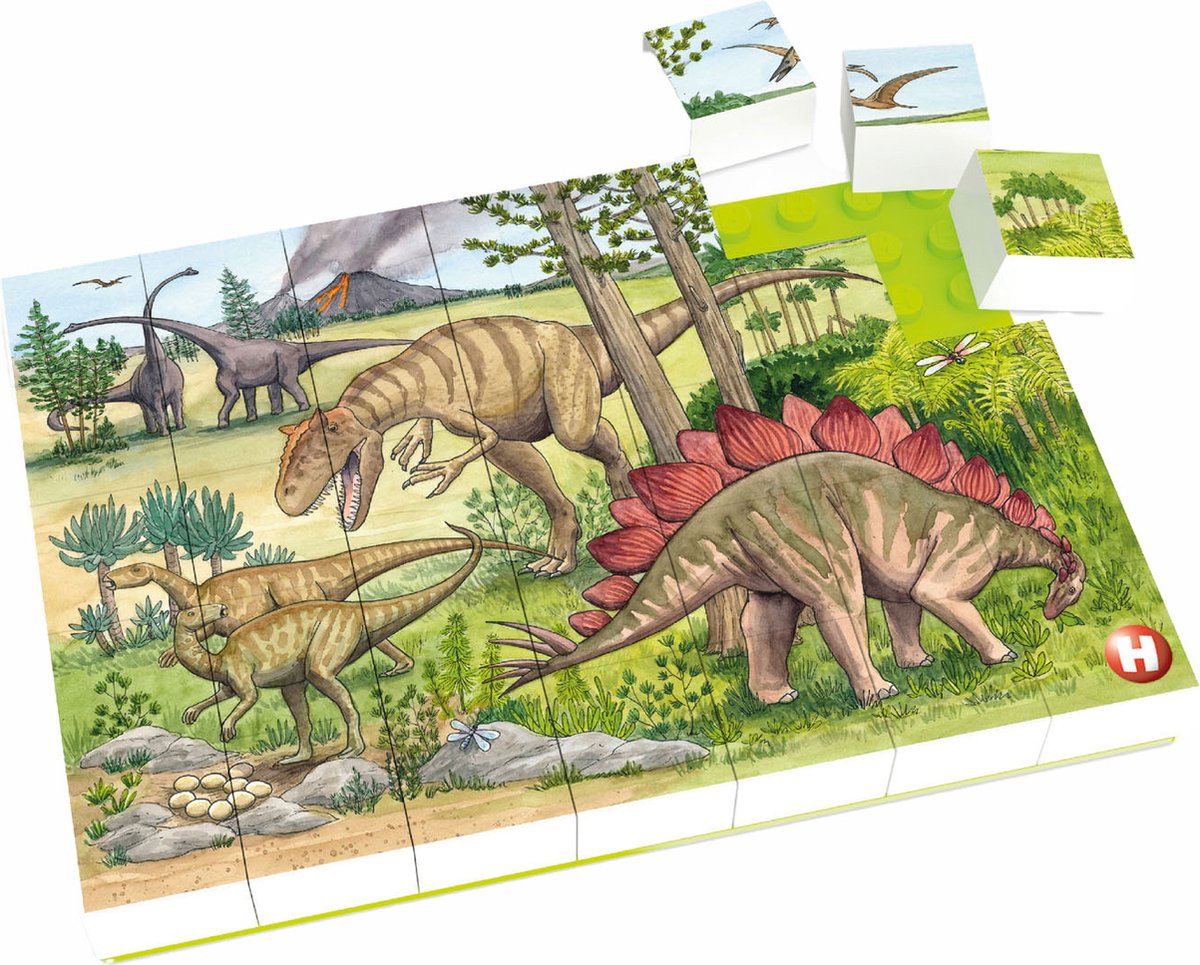 Hubelino bloc puzzle monde des dinosaures - 35 pcs.
