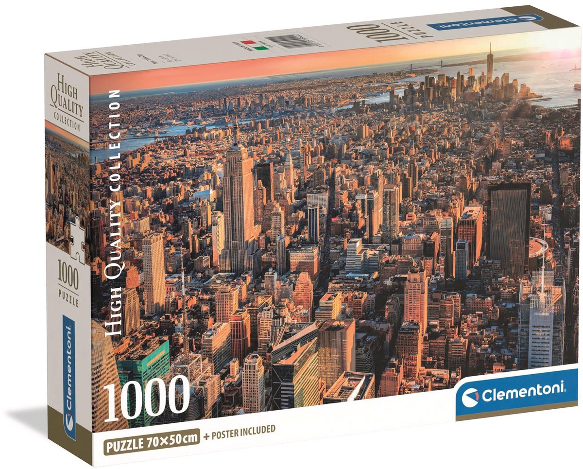 Clementoni puzzle new york city, 1000 pcs.