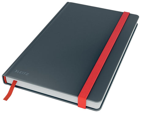Leitz carnet confortable a5 ligné soft touch - carnet à couverture rigide - gris velours