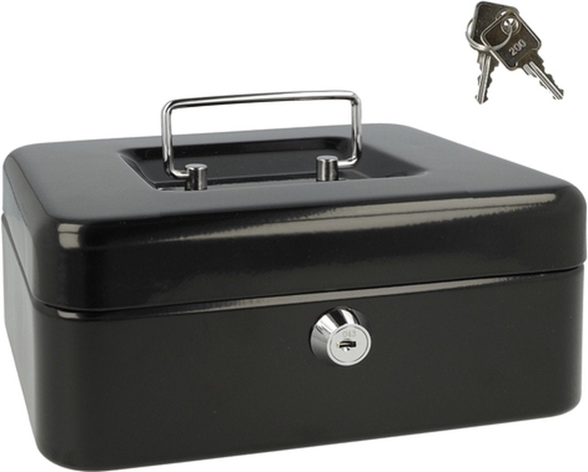 Westcott ac-e51001-zw caisse 200x161x90mm noir, insert en plastique avec 3 compartiments