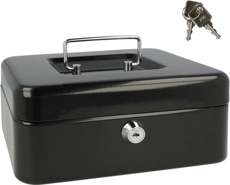 Westcott ac-e51001-zw caisse 200x161x90mm noir, insert en plastique avec 3 compartiments
