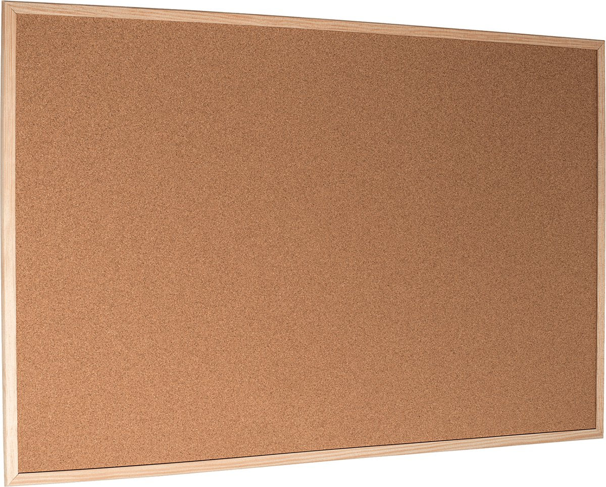 Tableau d'affichage Esselte - tabouret - 80x60cm - avec épingles - marron naturel