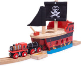 Bigjigs – partie de voie ferrée, bateau pirate