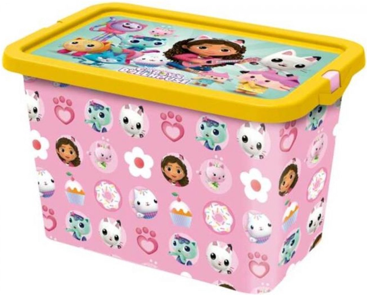 Gabby's Dollhouse Boîte de rangement pour maison de poupée Gabby's - 7l
