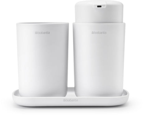 Brabantia renouveler ensemble d'accessoires de salle de bain - 3 pièces - blanc