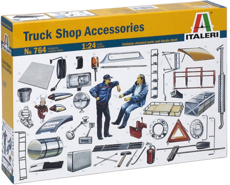 Italeri maquette véhicule militaire - 0764 camion boutique accessoires plastique - 1:24 - maquette