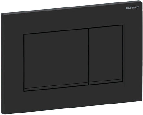 Geberit contrôle pl. sigma30, 2 touches : noir mat, facile à nettoyer, noir