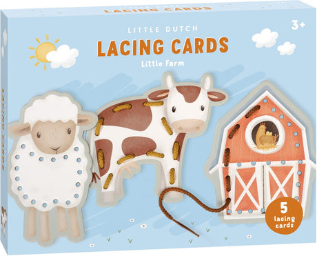 Jeu de cartes à enfiler Little Dutch, petite ferme