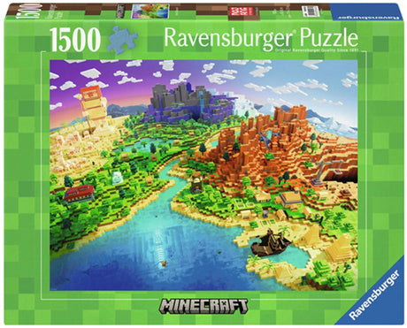 Ravensburger puzzle monde de minecraft - puzzle - 1500 pièces